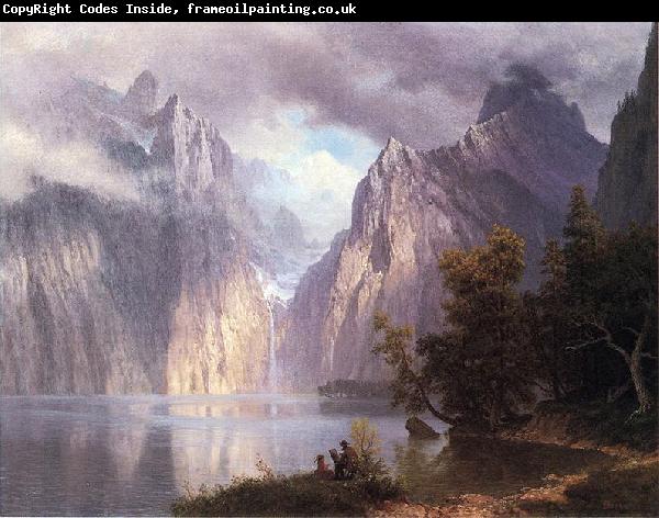 Albert Bierstadt Scene in the Sierra Nevada